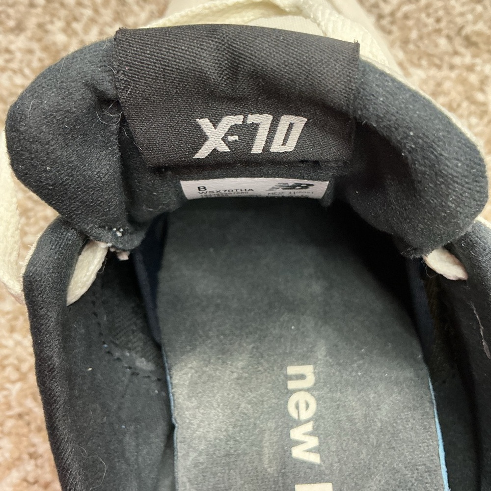 New Balance Cream and Black Athletic Sneakers - Picture 12 of 12